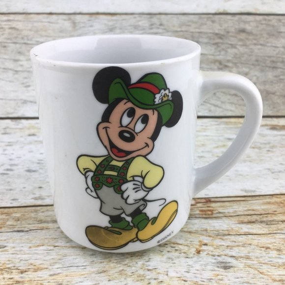 Vintage Reutter MICKEY MOUSE Porcelain Germany Disney Coffee Tea 3.5" Cup Mug - Picture 1 of 11